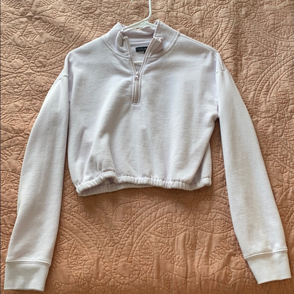 Pink Cropped Sweatshirt